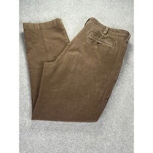 LL Bean Mens Standard Fit Corduroy‎ Pants Brown Size 38x32